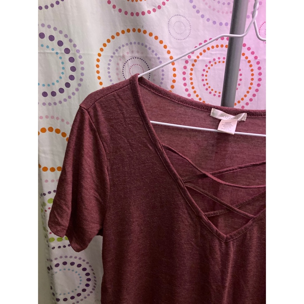 Cross string necked tee - Picture 2 of 2